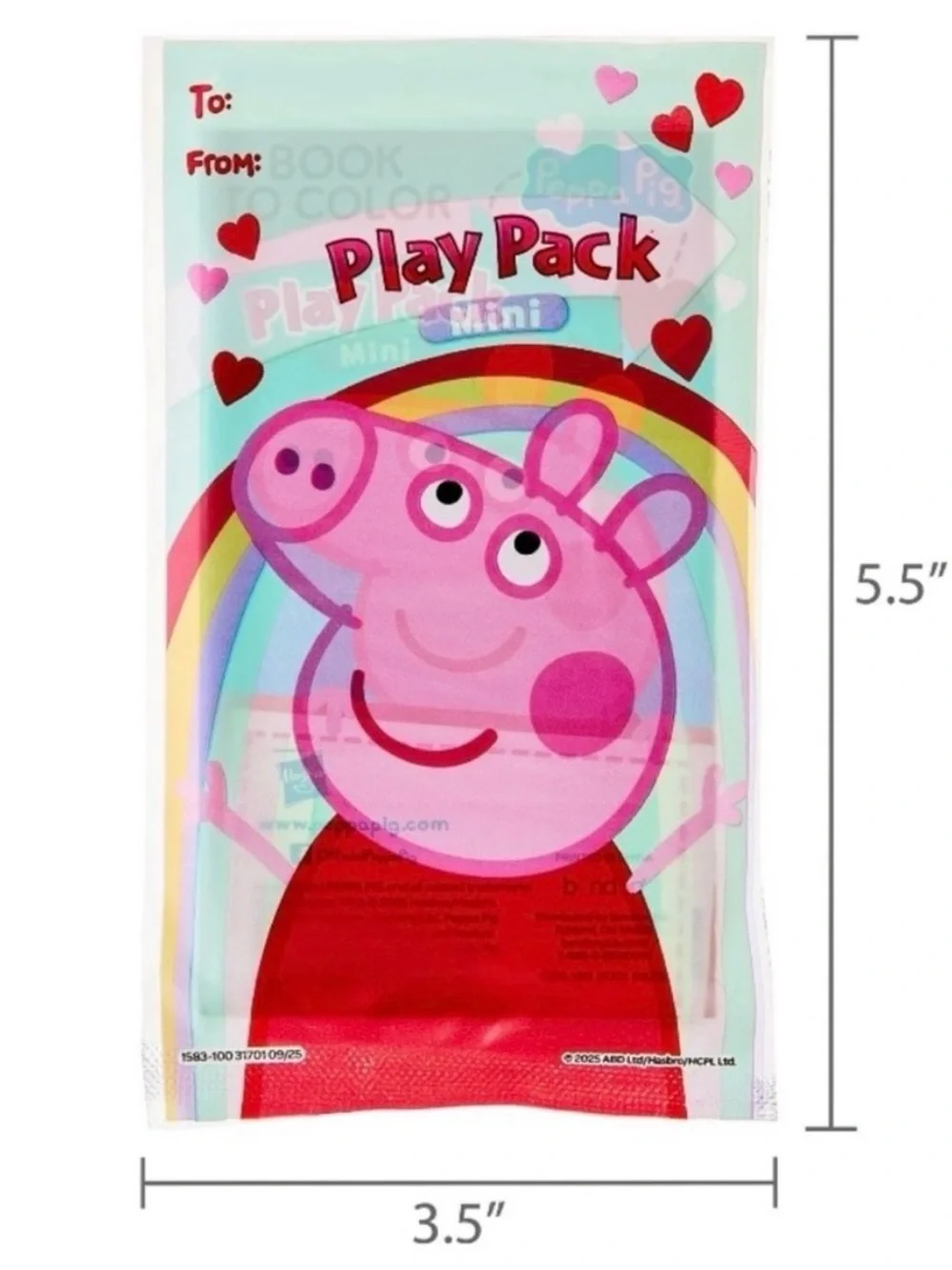 💞 New Pack of 8 Peppa Pig Mini Coloring Play Packs Party Favors